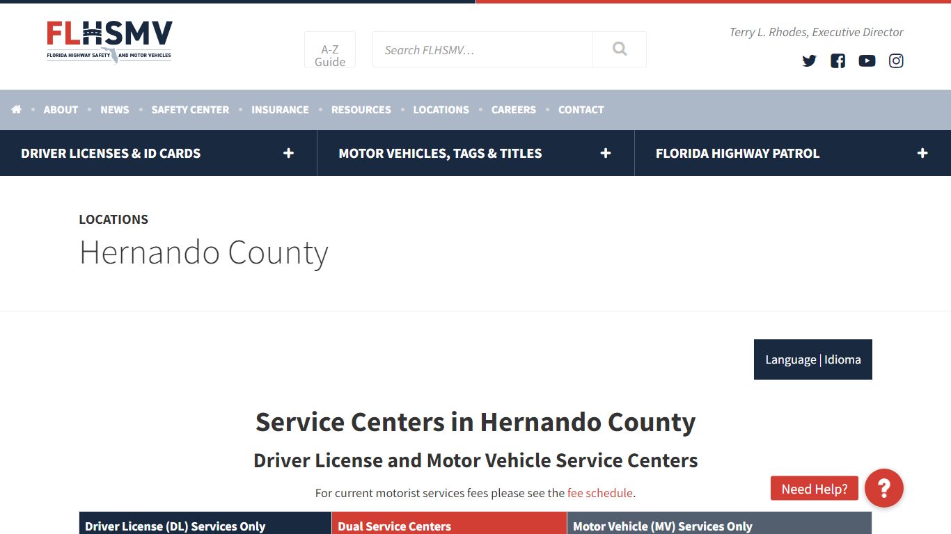 Hernando County - Florida Highway Safety and Motor Vehicles