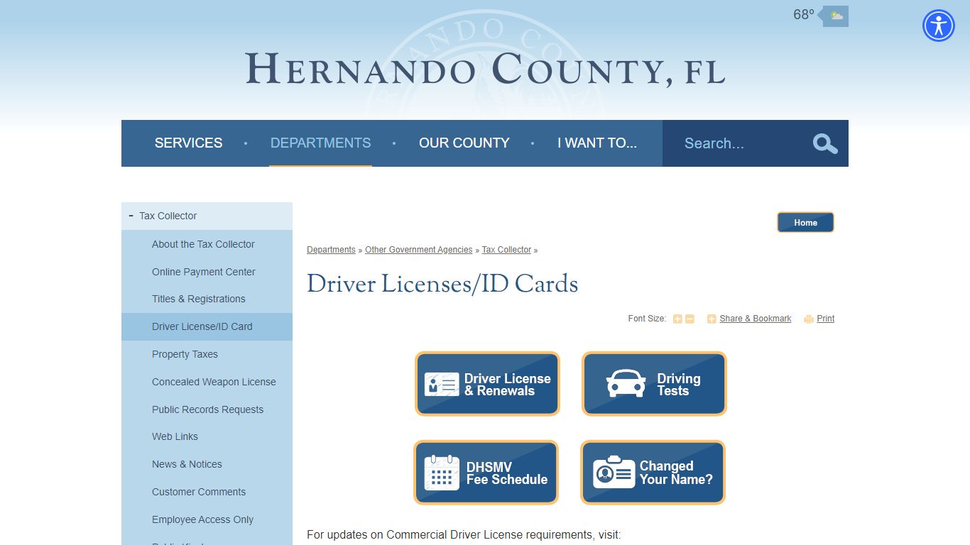 Driver Licenses/ID Cards | Hernando County, FL